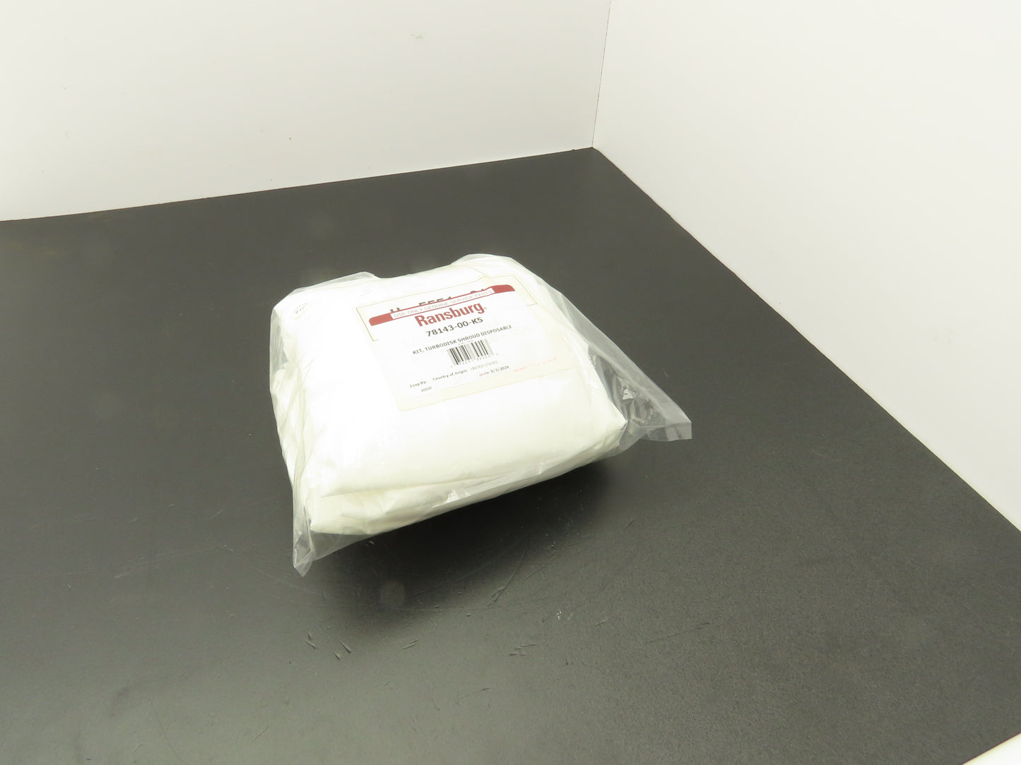 Ransburg 78143-00-K5 TurboDisk Applicator Shroud Cover White H-5551-01 Pack of 5