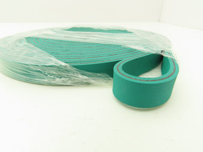 Ammeraal Beltech GG S06.50 RRC Green Conveyor Belt 5/8"W x 24' 5"L Endless XNBR