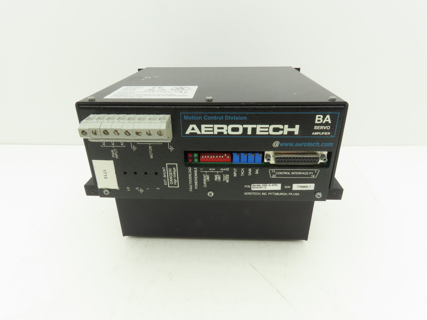 Aerotech BA100-320-S-NTR Servo Amplifier Drive Controller 200-240V 50/60Hz 30A