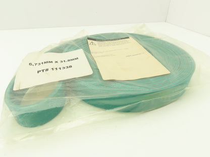 Ammeraal Beltech GG S06.50 RRC Green Conveyor Belt 1.252"W x 22' Endless XNBR