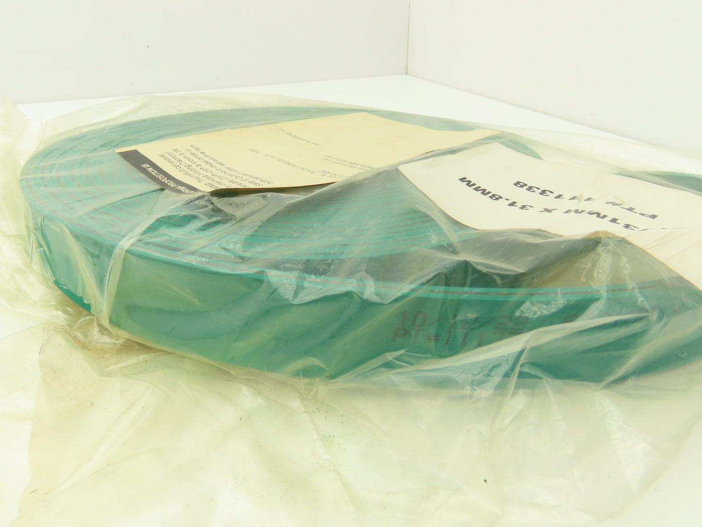 Ammeraal Beltech GG S06.50 RRC Green Conveyor Belt 1.252"W x 22' Endless XNBR