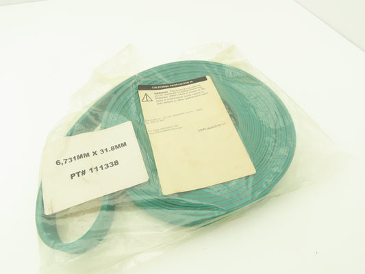 Ammeraal Beltech GG S06.50 RRC Green Conveyor Belt 1.252"W x 22' Endless XNBR
