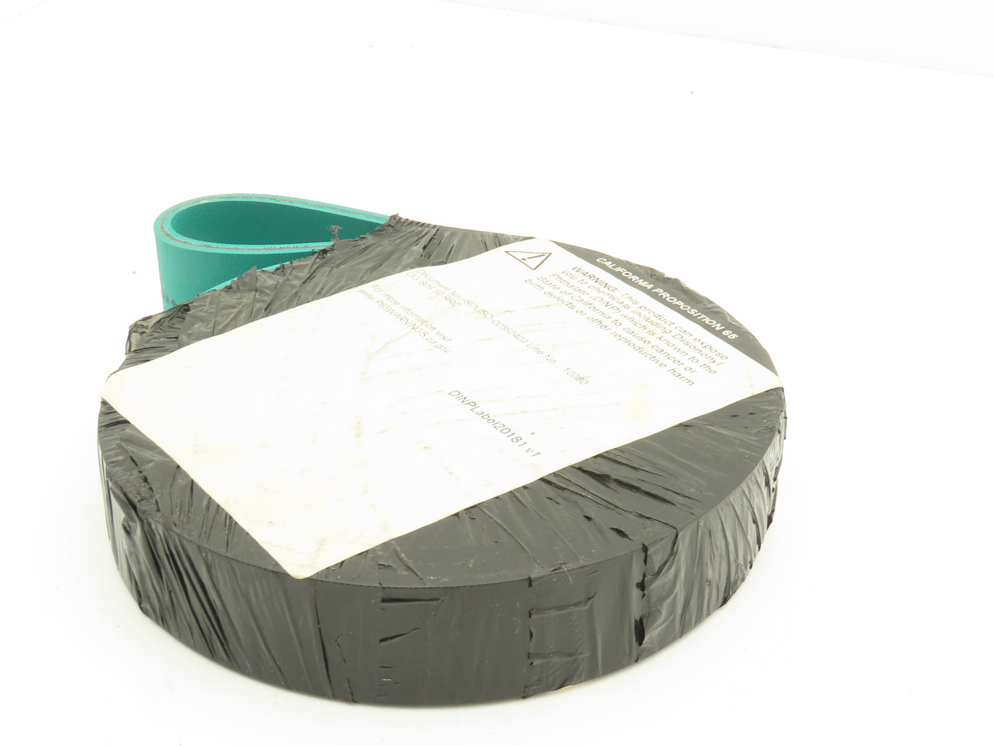 Ammeraal Beltech GG S06.50 RRC Green Conveyor Belt 1.252"W x 13' 5" Endless XNBR