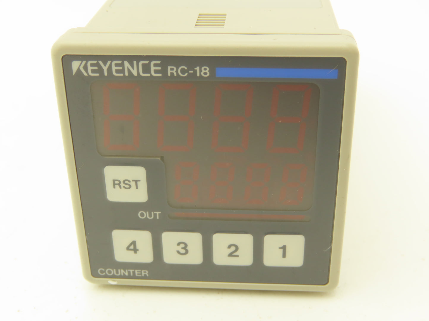 Keyence RC-18 Digital Preset Counter 4-Digit LED 100-240VAC