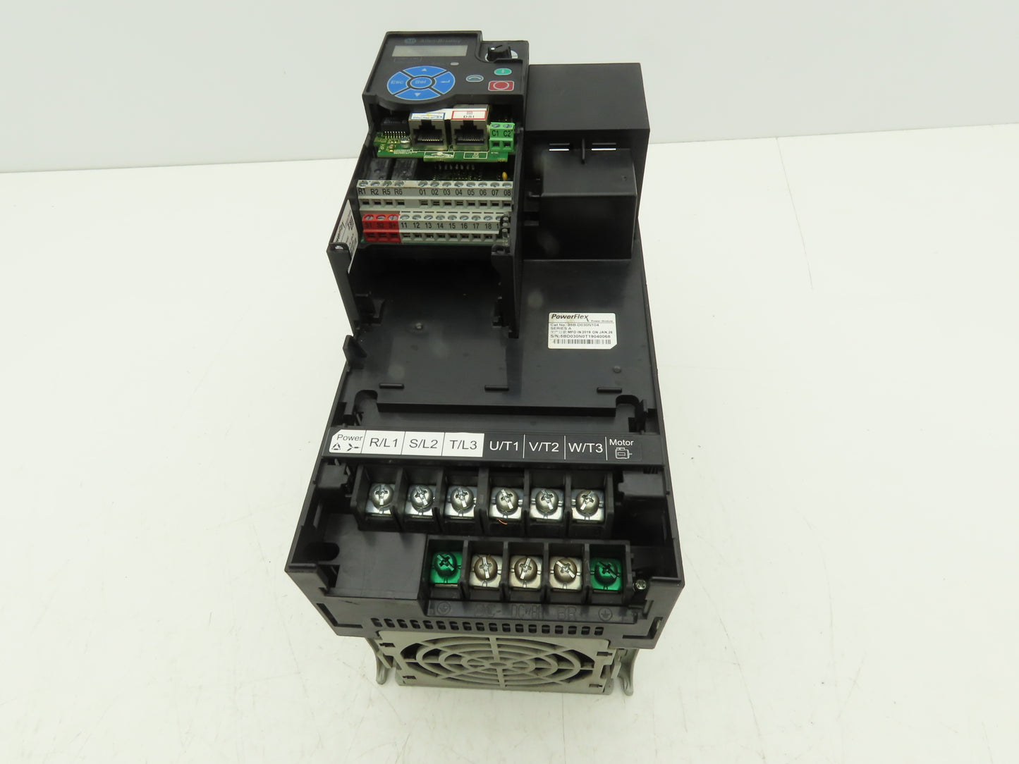 Allen Bradley 25B-D030N104 PowerFlex 525 VFD 500Hz 20Hp 460V 30A FRN 5.001 Ser A