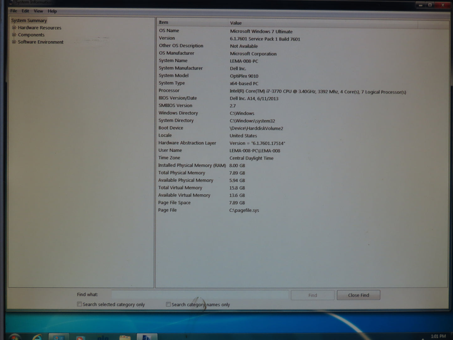 Dell Optiplex 9010 PC Intel Core i7-3770 3.4 GHz 4 Core 8GB RAM 450GB HDD Win 7