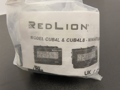 Red Lion CUB4L000  LCD 6-Digit Mini Counter Panel Meter  *No Mount Bracket