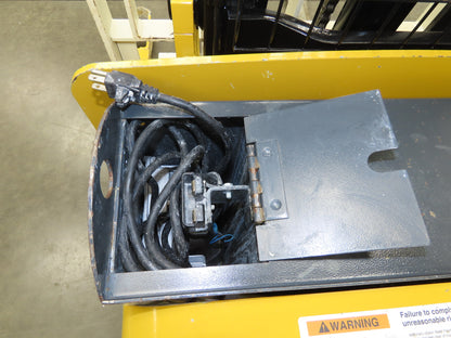 Yale MSW025 Walk Behind Pallet Lift Truck 2500lbs 24V Straddle Stacker 284H 2015