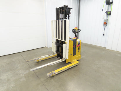 Yale MSW025 Walk Behind Pallet Lift Truck 2500lbs 24V Straddle Stacker 284H 2015
