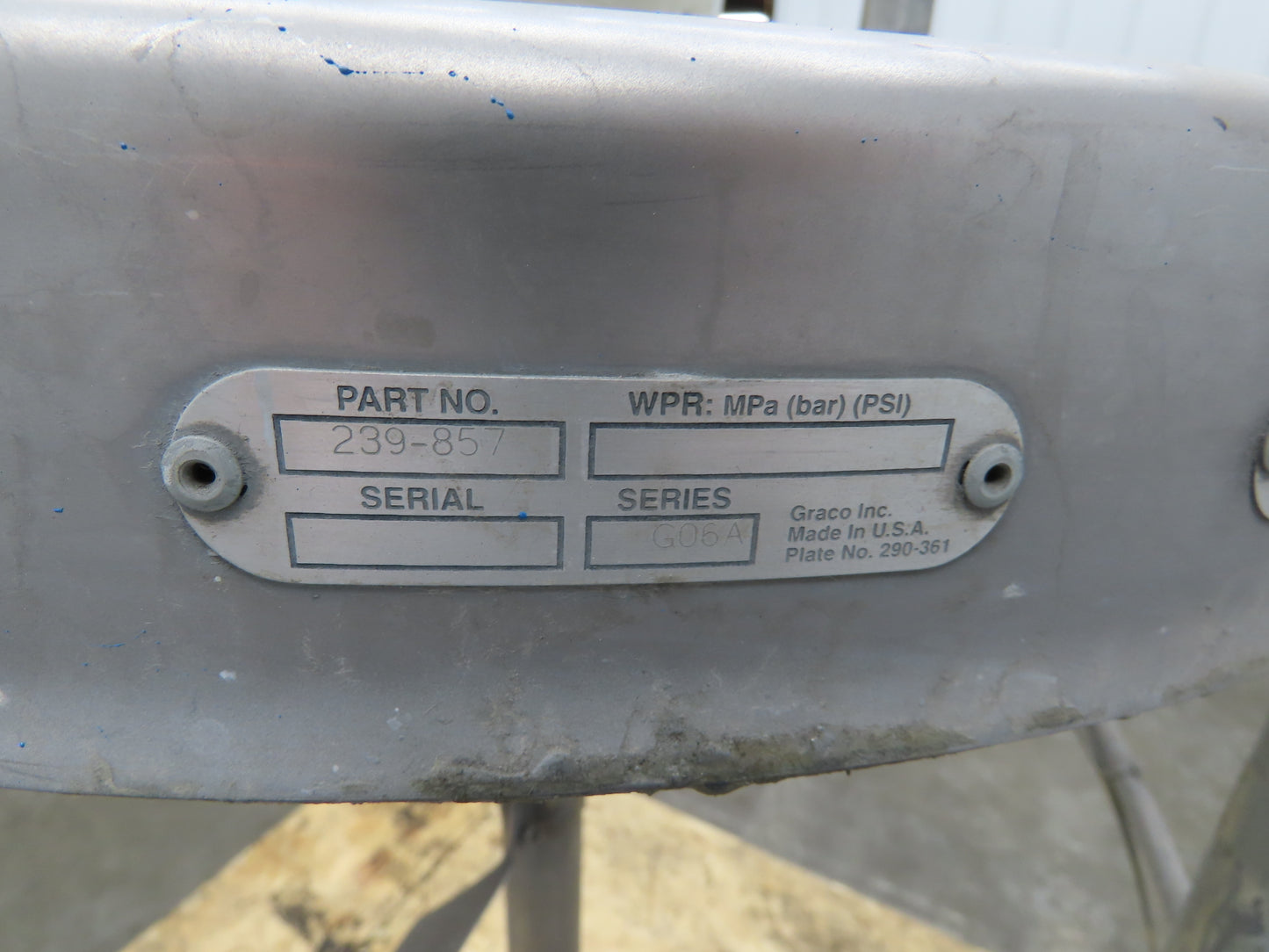 Graco 238-283 	Drum Agitator Siphon Kit Air Driven Drum Unloader Elevator Lift