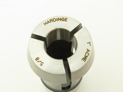Hardinge 1" ACME Grid Burr Collet 5/8" RD AO Round Smooth Bore Gridley Burring