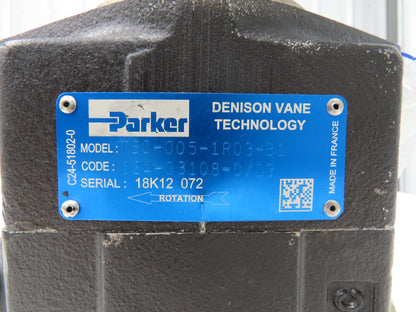 Parker T6C-005-1R03-B1 Hydraulic Vane Pump 12.7 GPM @2800 RPM 4000 PSI SAE B CW