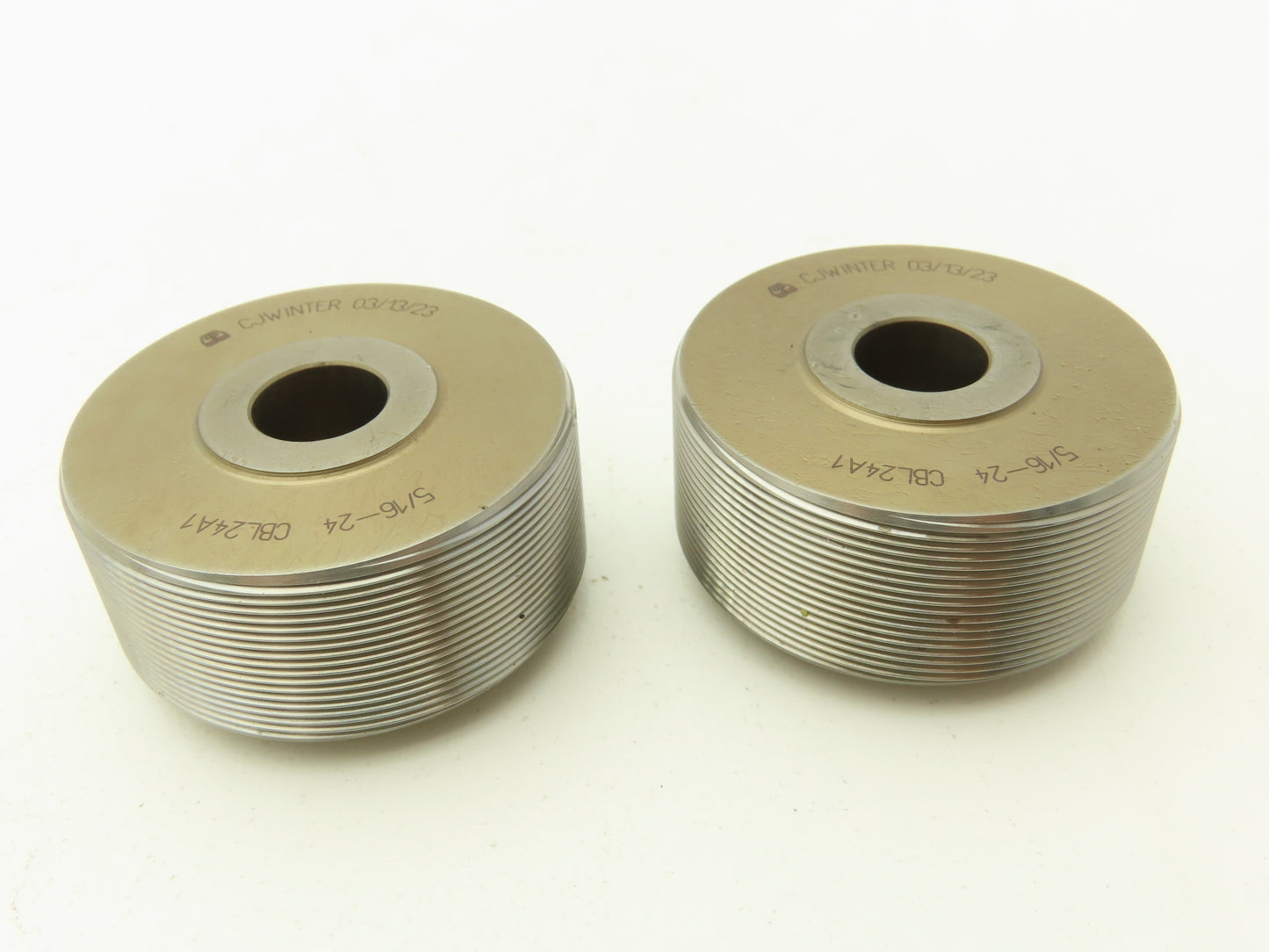 CJ Winter 5/16-24 UNF Thread Roll Roller Die Head CBL24A1  Set of 2