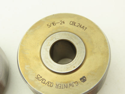 CJ Winter 5/16-24 UNF Thread Roll Roller Die Head CBL24A1  Set of 2