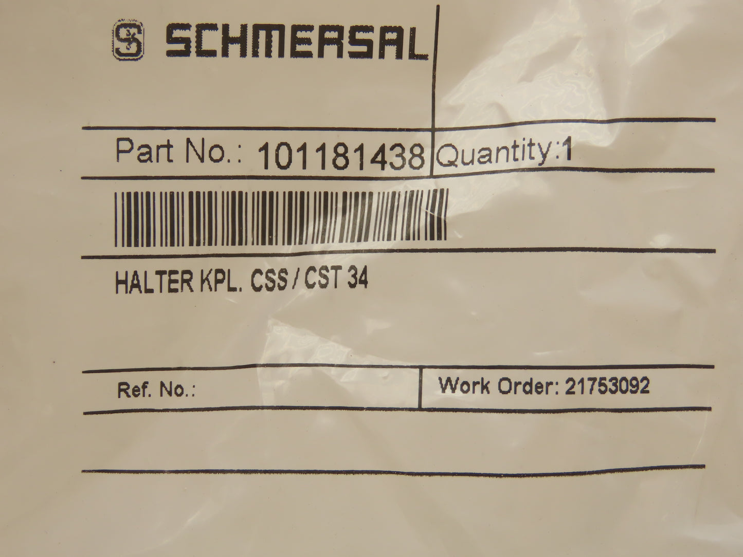 Schmersal CST 34-S-1 Magnet Safety Sensor Non Contact 101181085
