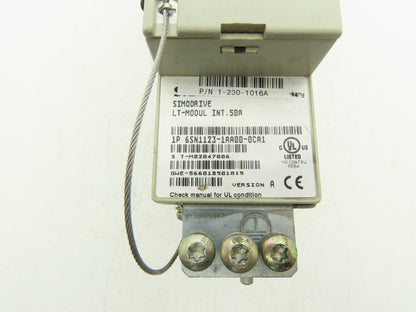 Siemens 1P 6SN1123-1AA00-0CA1 SIMODRIVE Servo Drive LT Module 6SN1118-0AD11-0AA1