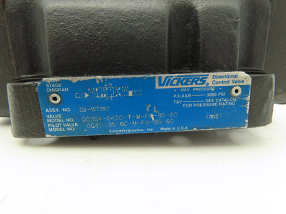 Vickers DG5S4-042C-T-M-FW-B5-60 Hydraulic Directional Control Valve