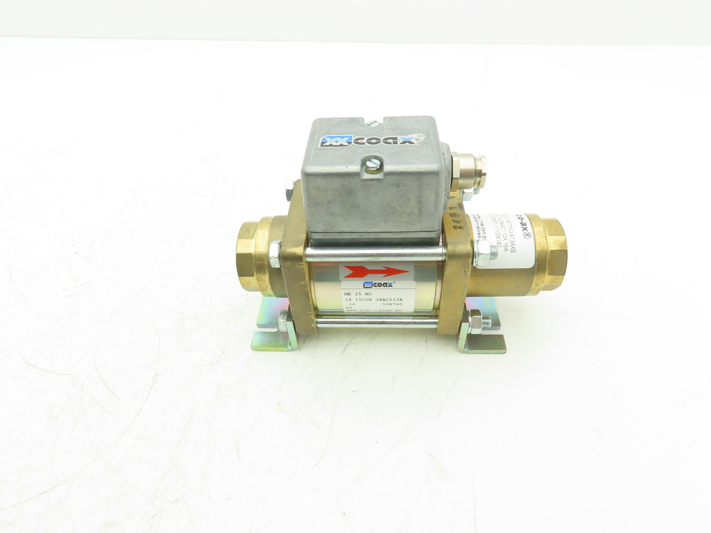 COAX MK 15 NC Pneumatic Coaxial Valve 2/2-Way NPT 3/4" 110VAC 230PSI