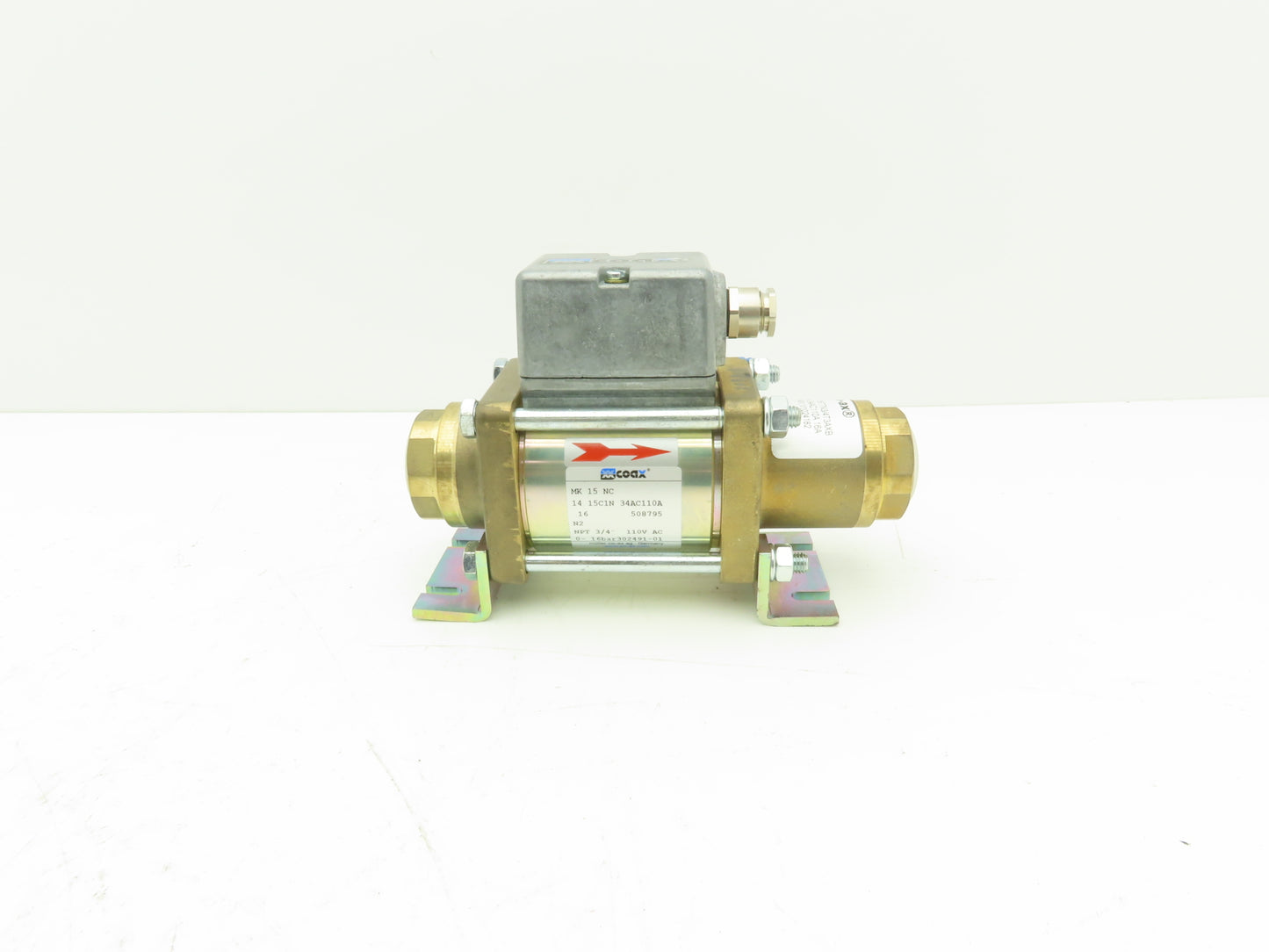 COAX MK 15 NC Pneumatic Coaxial Valve 2/2-Way NPT 3/4" 110VAC 230PSI