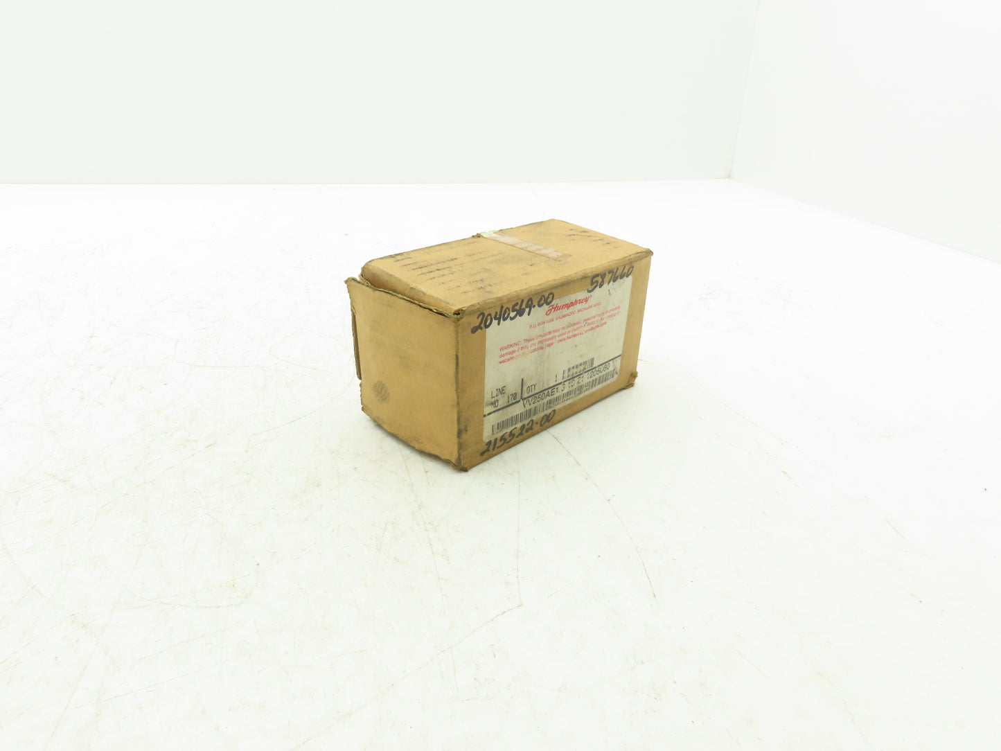 Humphrey VV250AE1 3 10 21 Diaphragm-Poppet Vacuum Valve 120 VAC 50/60Hz 1/4" NPT