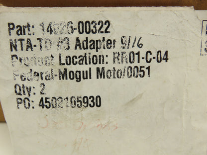 TM Smith 53-009TD #3 Tap Adapter 9/16" Tap Quick Change Tool Holder