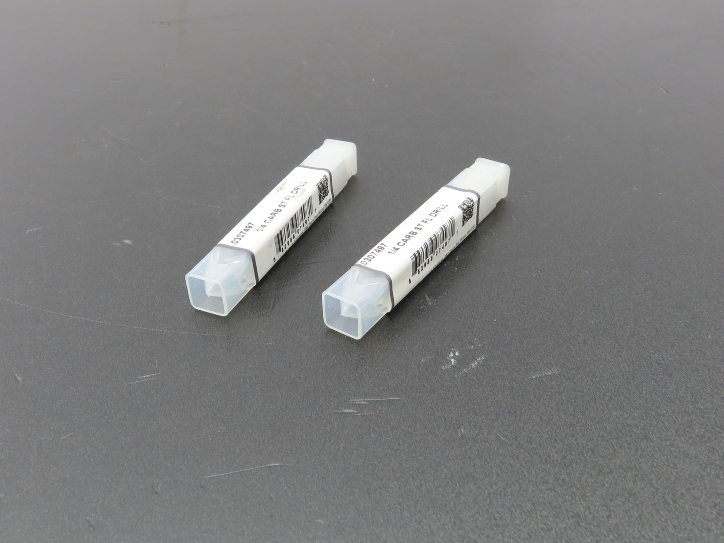 Ormadus 0307497 1/4" Carbide Straight 2-Flute Drill Bit 140° RH  Lot of 2