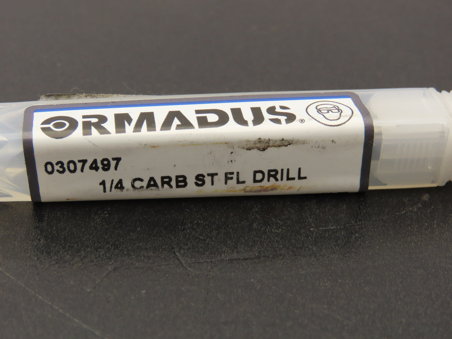 Ormadus 0307497 1/4" Carbide Straight 2-Flute Drill Bit 140° RH  Lot of 2