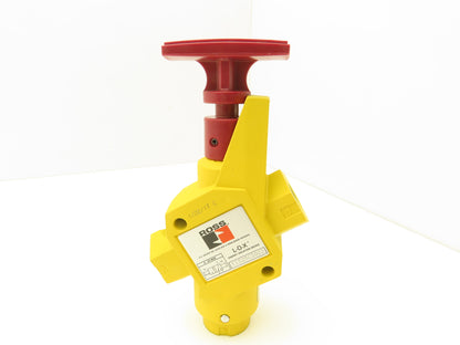 Ross Y1523C3002 Pneumatic L-O-X Lock Out Valve 20 Bar 3/8" FNPT 3/4" NPT Exhaust
