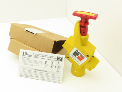 Ross Y1523C5002 Pneumatic L-O-X Lock Out Valve 20 Bar 3/4"NPT 1-1/4"NPT Exhaust