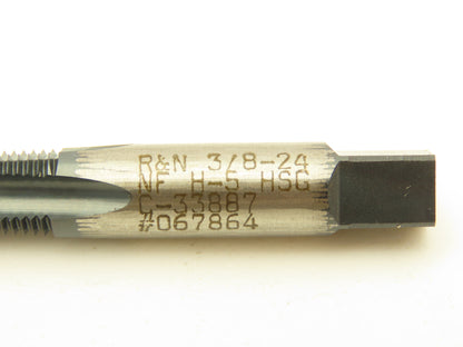 R&N Taps C-33887 4-Flute Taper Plug Tap 3/8"-24 NF H5 HSG HSS RH  Box of 12