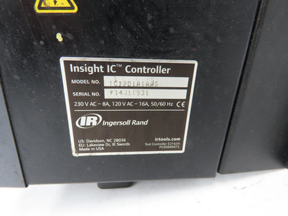 Ingersoll Rand IC12D1A1AWS Insight IC Nutrunner Tool Controller 120VAC 8A