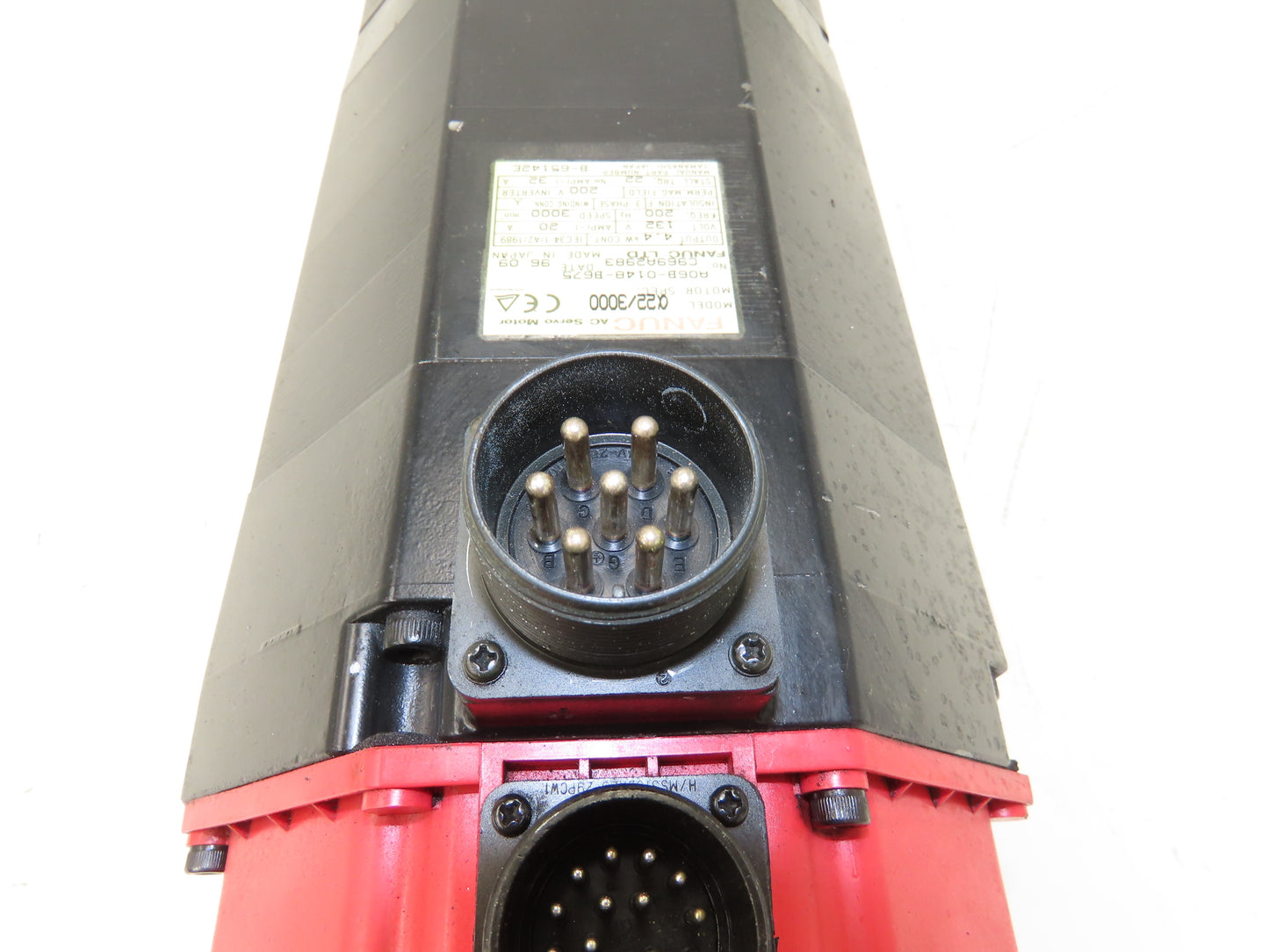 Fanuc A06B-0148-B675 AC Servo Motor 4.4Kw 132V 3000RPM Encoder A8600360T201