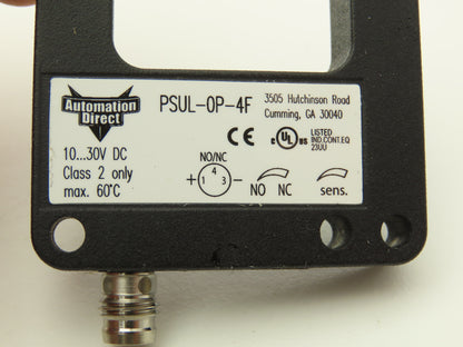 Automation Direct PSUL-OP-4F Photoelectric Fork Sensor U-Frame 30mm Width Slot