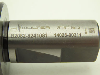 Walter B2082-8241081 45mm Indexable Milling Cutter 7/8" Shank 14026-00311