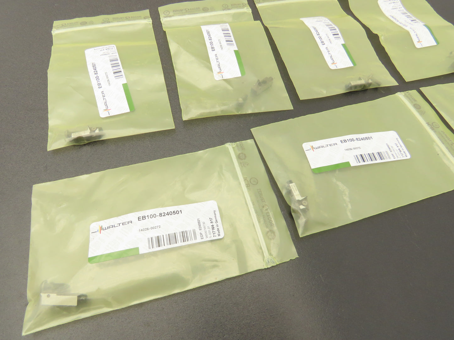 Walter EB100-8240501 Indexable Milling Cutter Carbide Insert Cartridge  Lot of 7