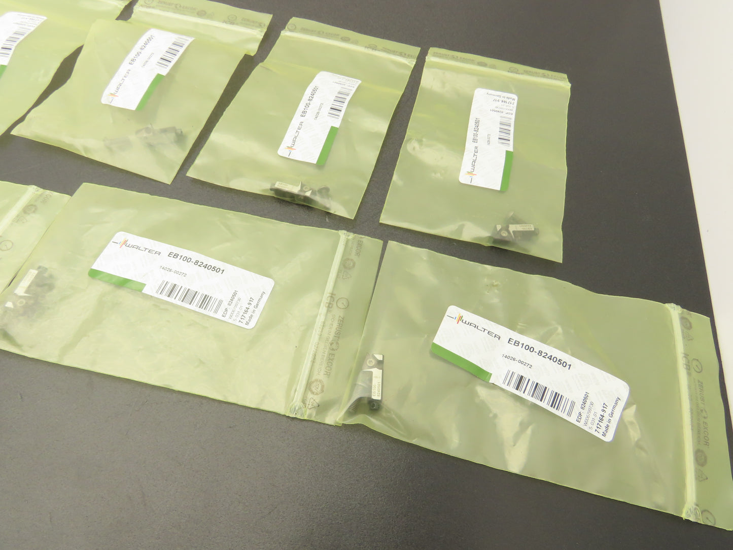 Walter EB100-8240501 Indexable Milling Cutter Carbide Insert Cartridge  Lot of 7