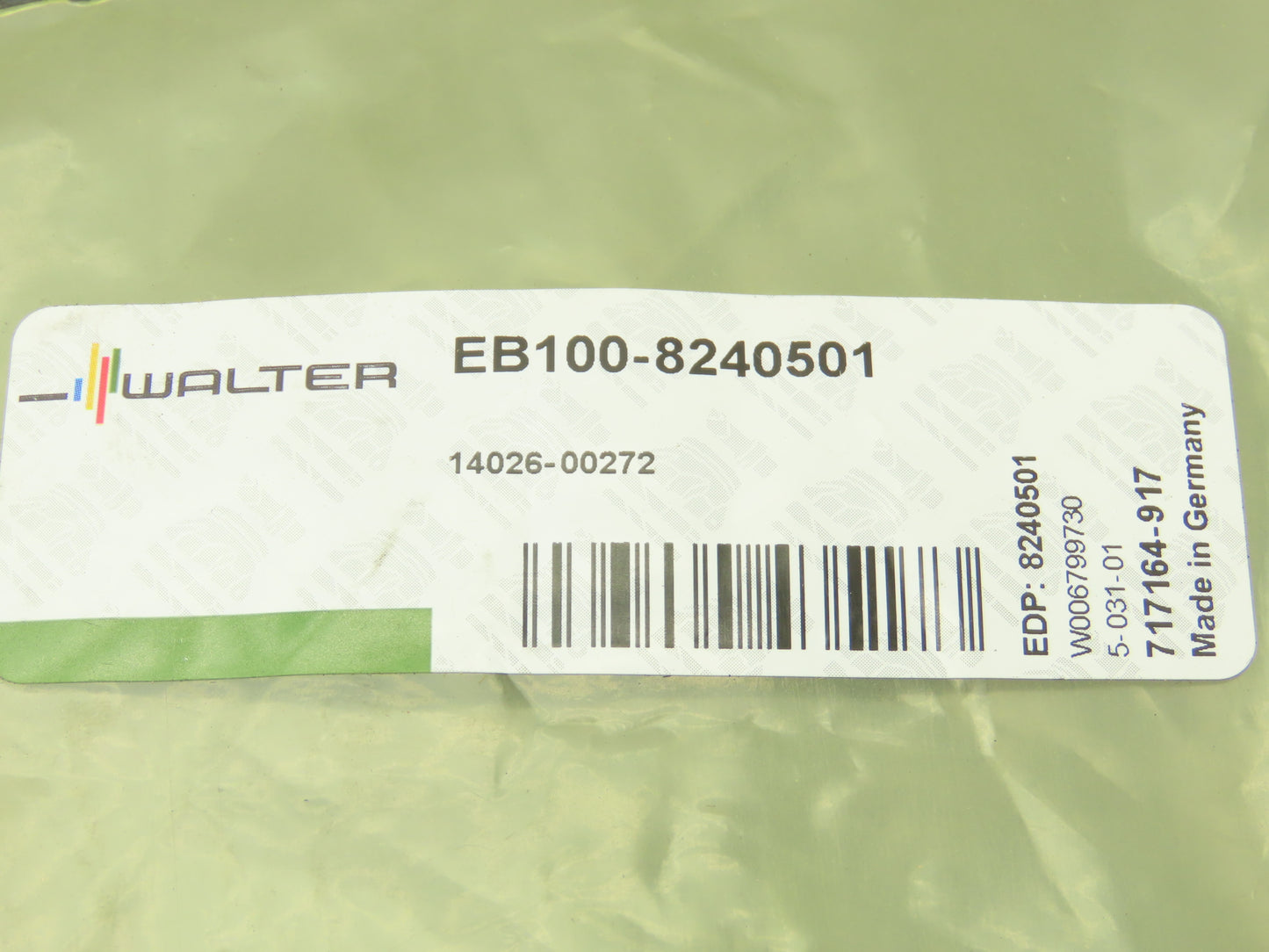 Walter EB100-8240501 Indexable Milling Cutter Carbide Insert Cartridge  Lot of 7