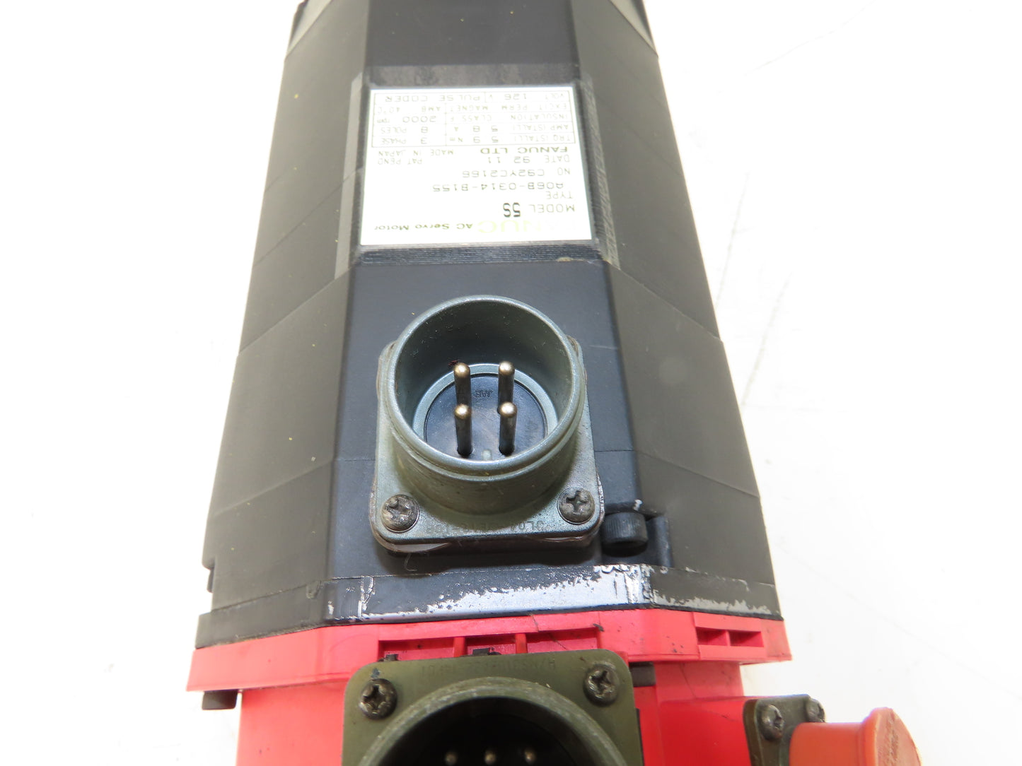 Fanuc A06B-0314-B155 5S AC Servo Motor 2000 RPM 126V 3PH Encoder A860-0346-T141