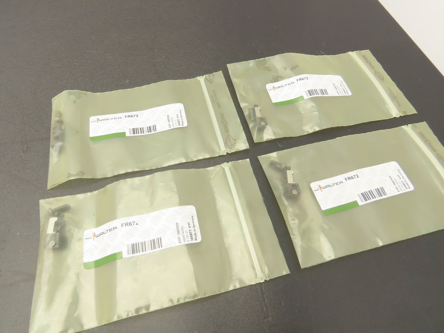 Walter FR672 Indexable Milling Cutter Carbide Insert Cartridge  Lot of 4