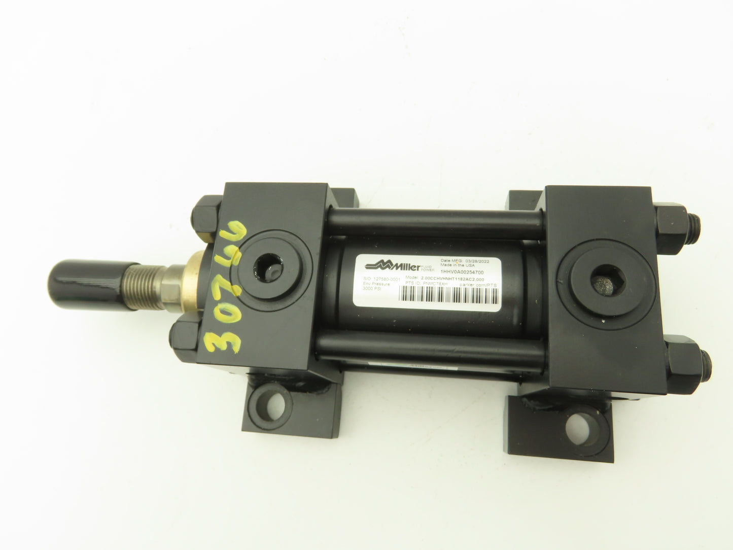 Miller 1HHV0A00254700 Hydraulic Cylinder 2" Bore x 2.00" Stroke Thread 20mm-1.75
