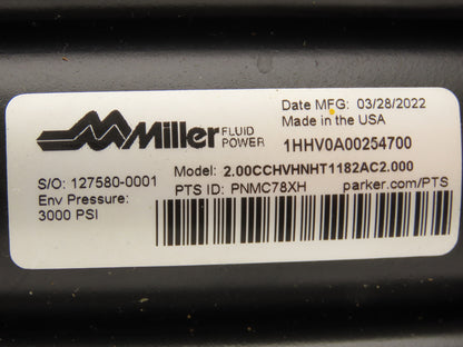 Miller 1HHV0A00254700 Hydraulic Cylinder 2" Bore x 2.00" Stroke Thread 20mm-1.75