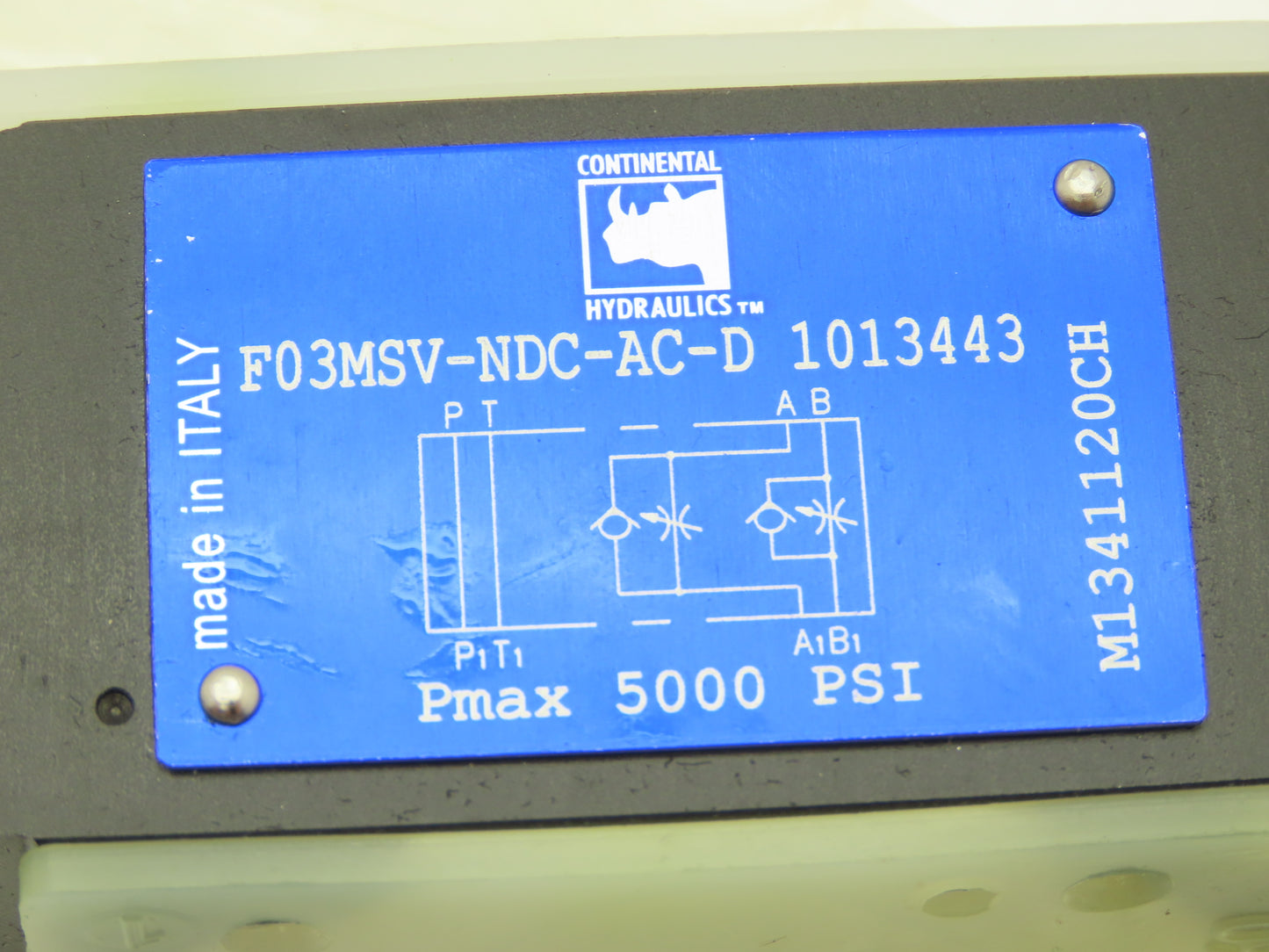Continental F03MSV-NDC-AC-D Hydraulic Flow Control Valve Modular Stack Design