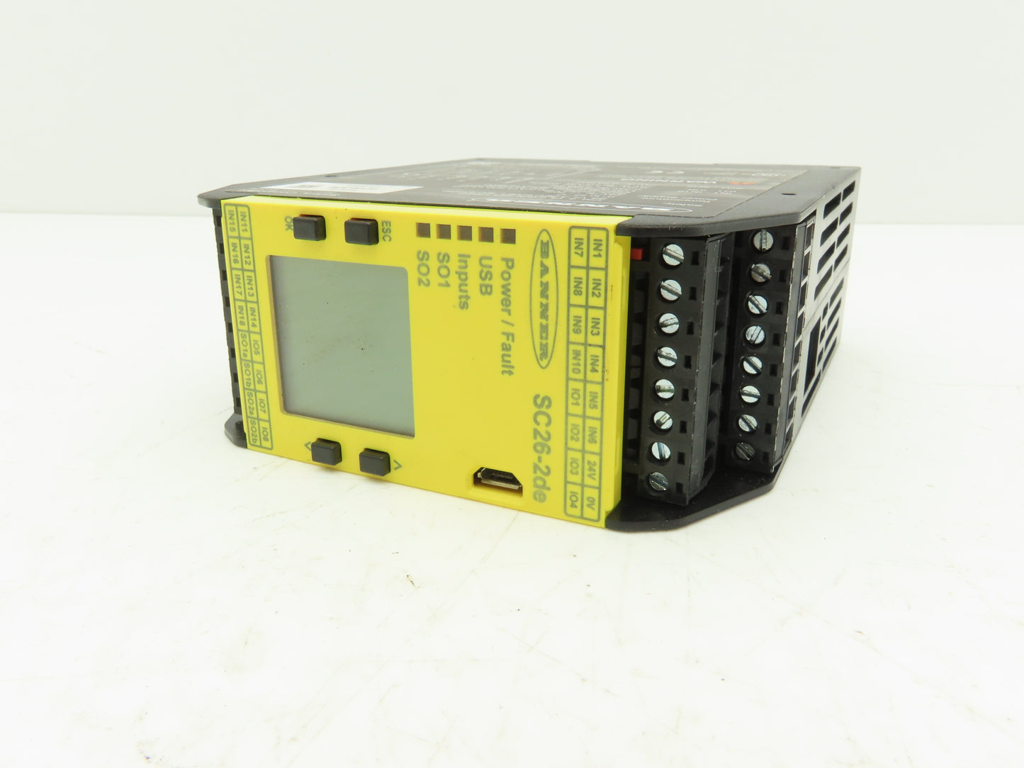 Banner SC26-2DE Non-Expandable Safety Controller Base Module 24VDC w/LCD Display
