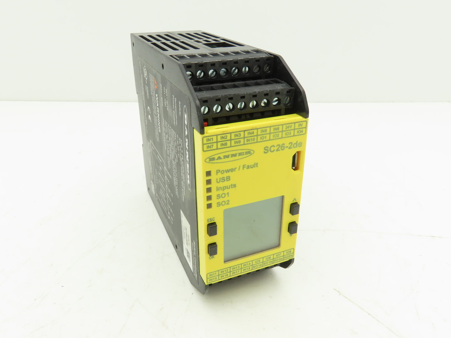 Banner SC26-2DE Non-Expandable Safety Controller Base Module 24VDC w/LCD Display