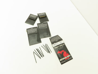 Michigan Drill 600A #45 Twist Drill Bit HSS Screw Machine 135°SP Oxide Lot of 60