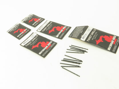 Michigan Drill 600A #45 Twist Drill Bit HSS Screw Machine 135°SP Oxide Lot of 60