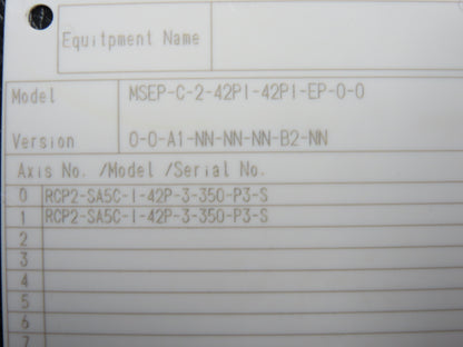 IAI MSEP-C-2-42PI-42PI-EP-0-0 Position Controller for Robo Cylinder 24VDC