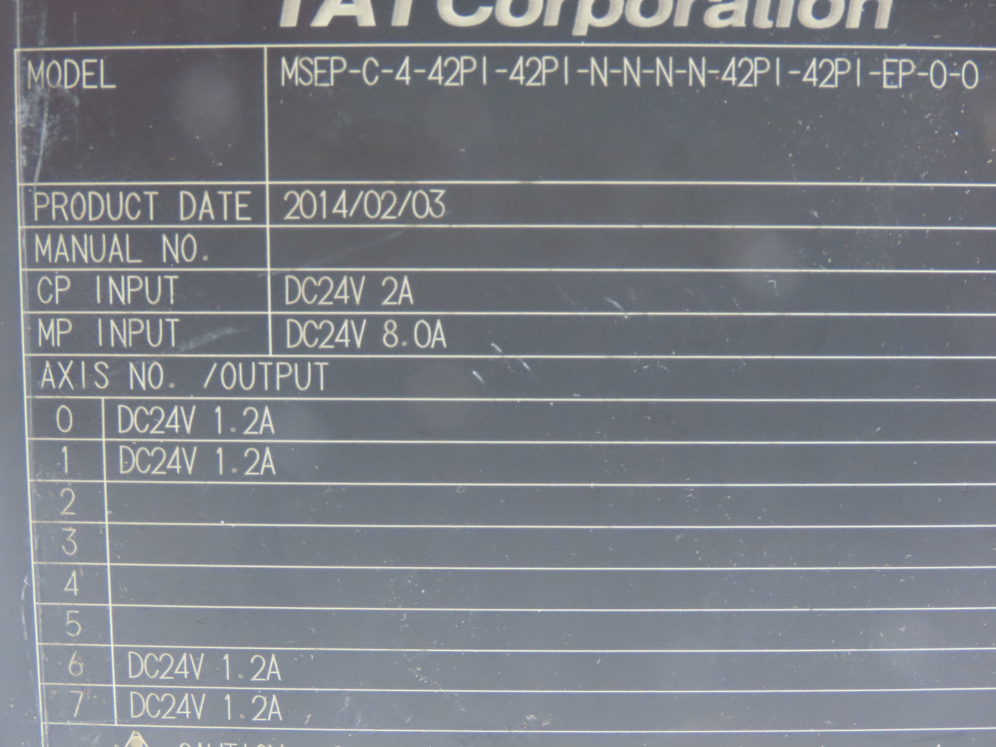 IAI MSEP-C-4-42PI-42PI-N-N-N-N-42PI-42PI-EP-0-0 Cylinder Position Controller