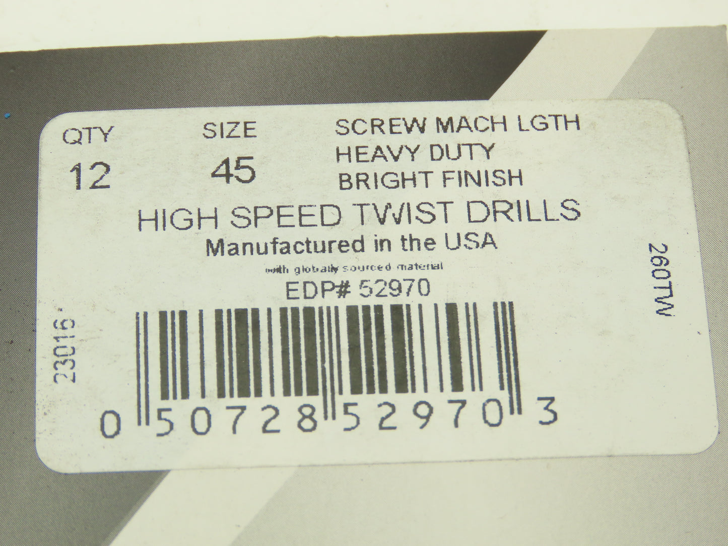 Norseman CTD #45 Twist Drill Bit HSS Screw Machine Bright Finish Lot of 36