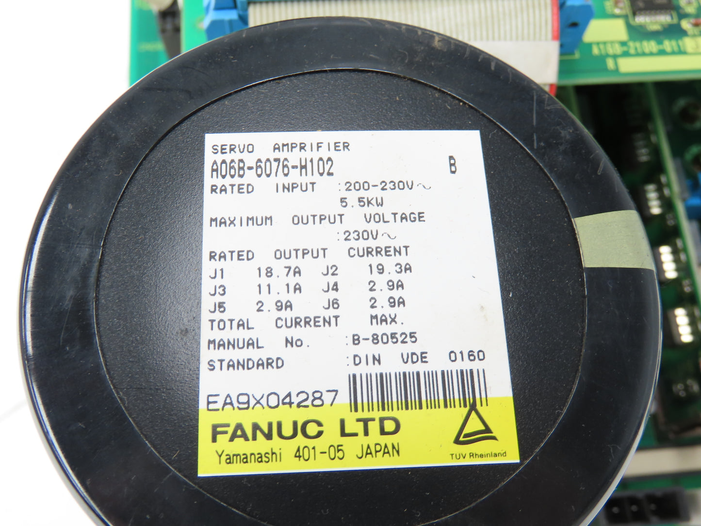 Fanuc A06B-6076-H102 Robot Servo Amplifier Module 5.5kW 230VAC